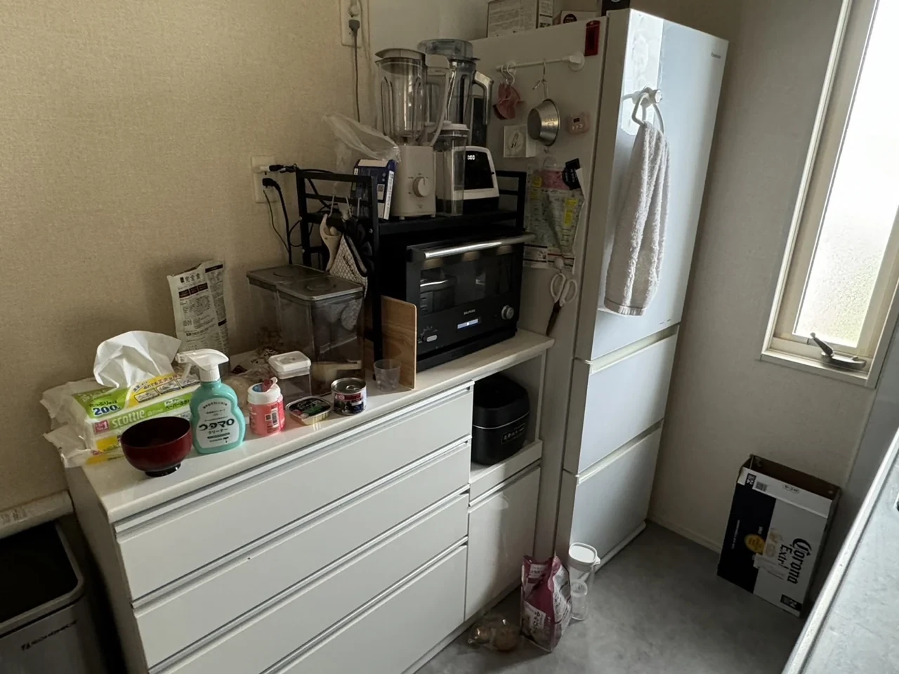 キッチンの家具・家電をまとめて回収・回収前