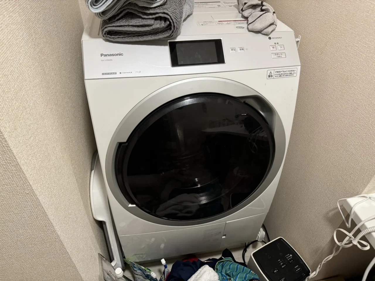 ドラム式洗濯機の回収・回収前